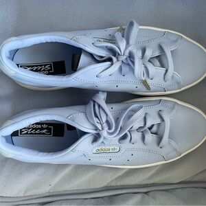 Periwinkle Adidas Sleek Sneakers, Size 7.5 Women’s